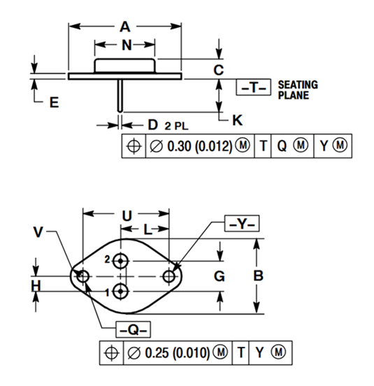 MJ11032G Packaging Dimensions